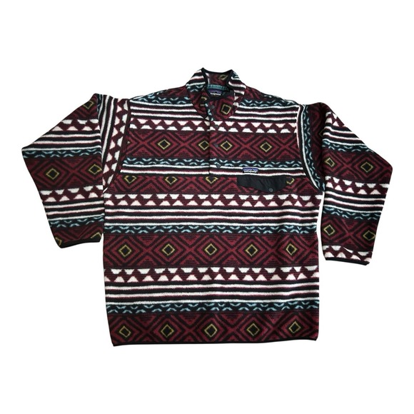 Patagonia Other - Patagonia Synchilla Large Snap T Fleece Aztec Saltillo Cinder Red